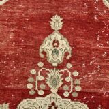 Red & Beige Oriental Vintage Rug 130x257Cm SK 22857