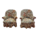 Sale of 2 crapaud armchairs.