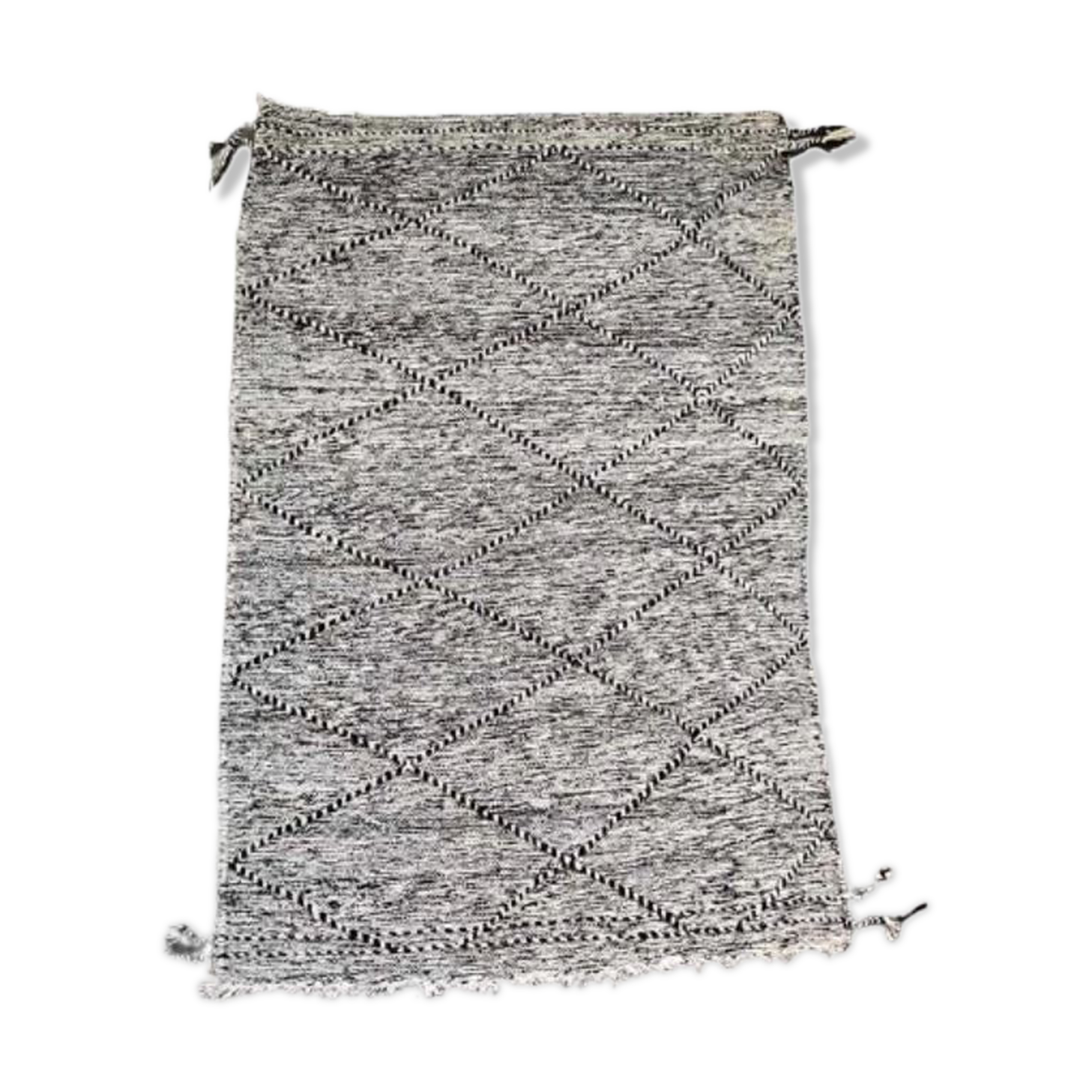 Tapis kilim zanafi noir 115x170 cm