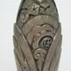 Lampe art déco bronze patine gris argent