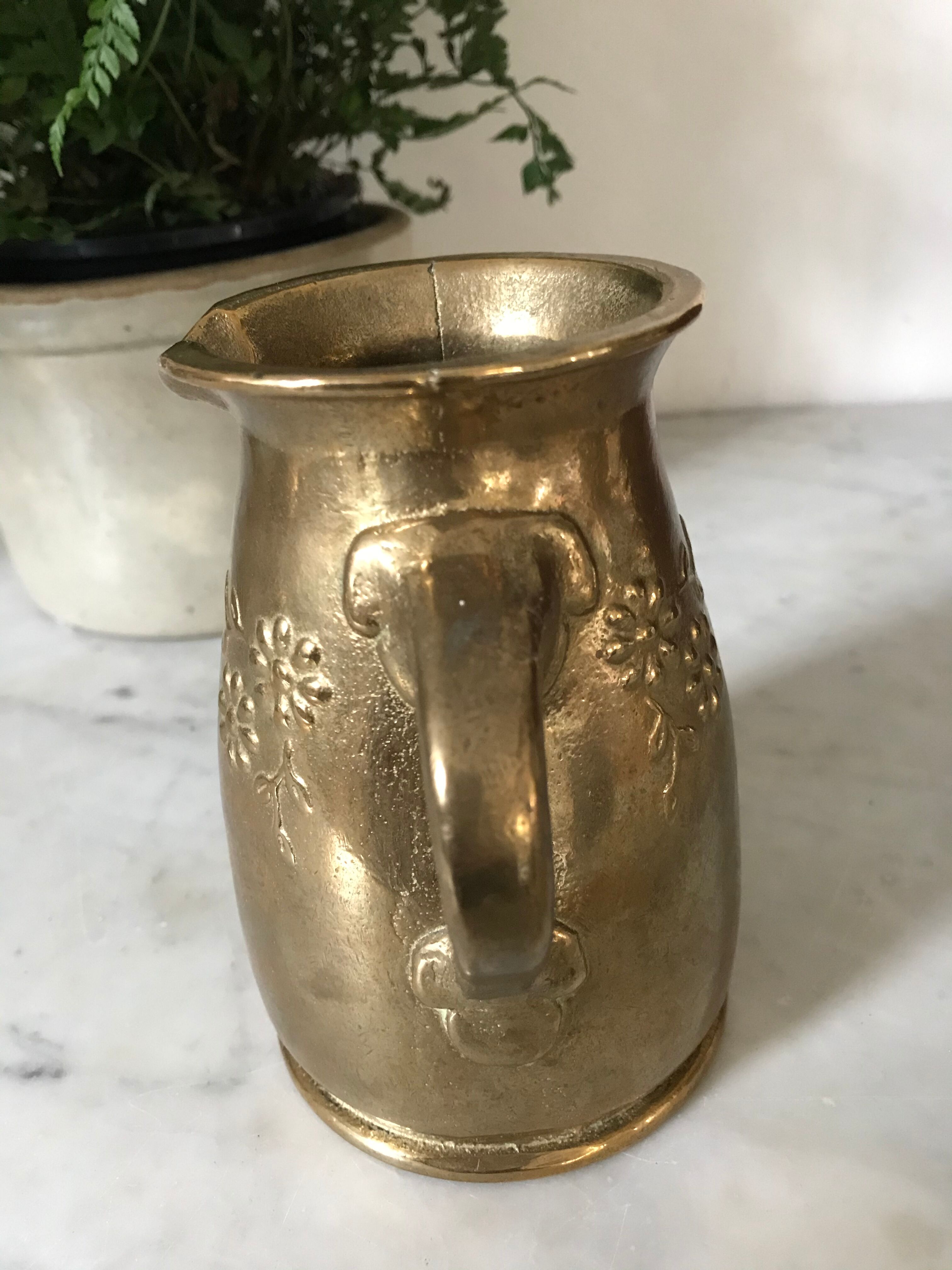 Gilde Handwerk solid brass vase