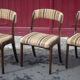 Set of 6 vintage chairs Self n14 solid wood 1960