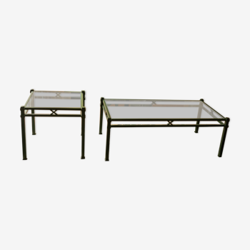 Two Etruscan coffee tables by Pierre Vandel (1990s)