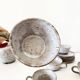 Service à café, tasses en grès émaillé vintage