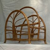 Rattan magazine holder