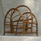 Rattan magazine holder