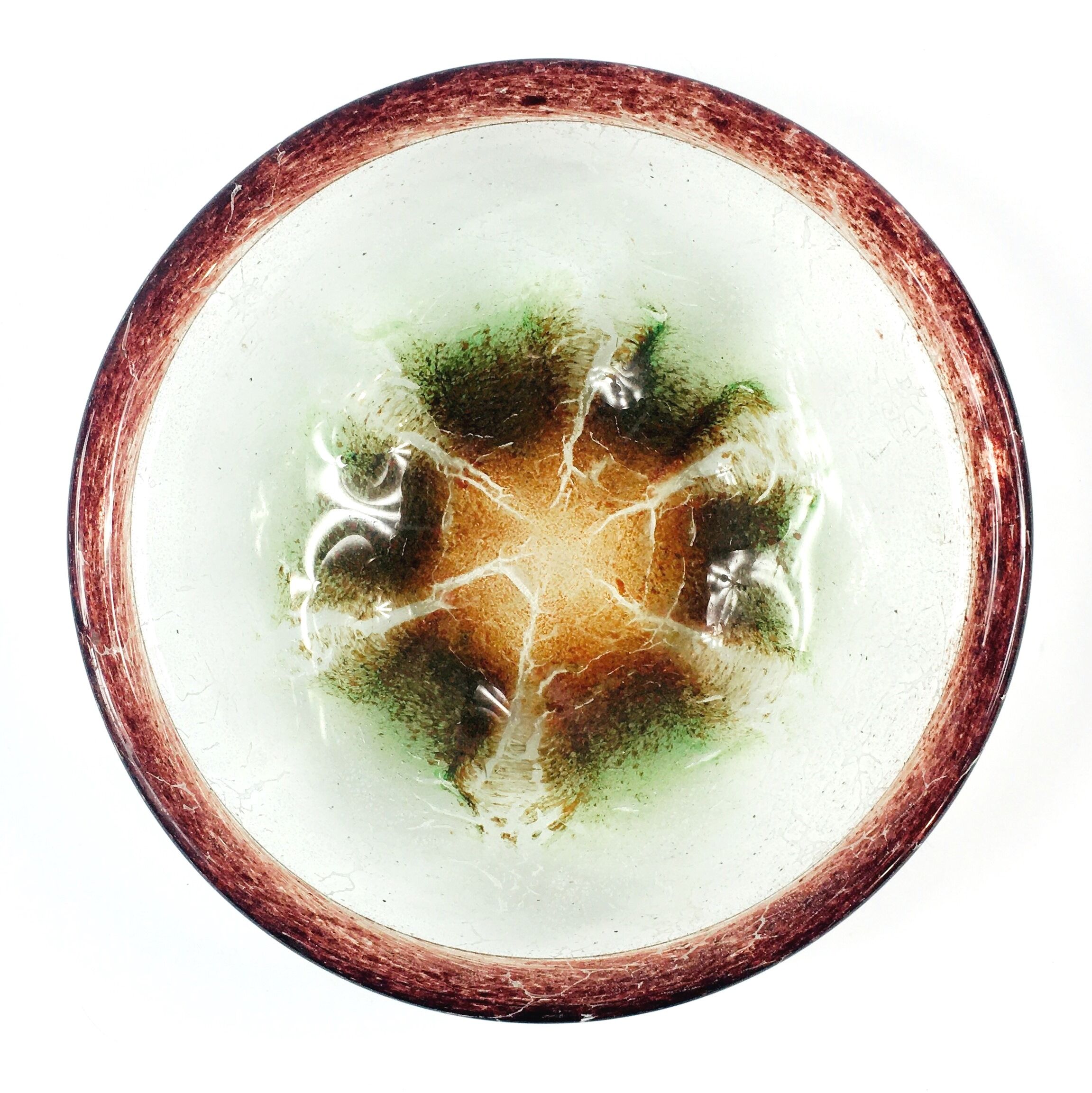 Art deco "Ikora" glass bowl by Karl Wiedmann for WMF, Germany, 1920s-30s