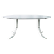 Dining table with double tubular chrome base, 1970s