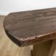 Bench in dark varnished wood