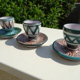 3 ceramic shells Robert Picault Vallauris Vintage