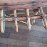 Sun coffee table in rattan 50s