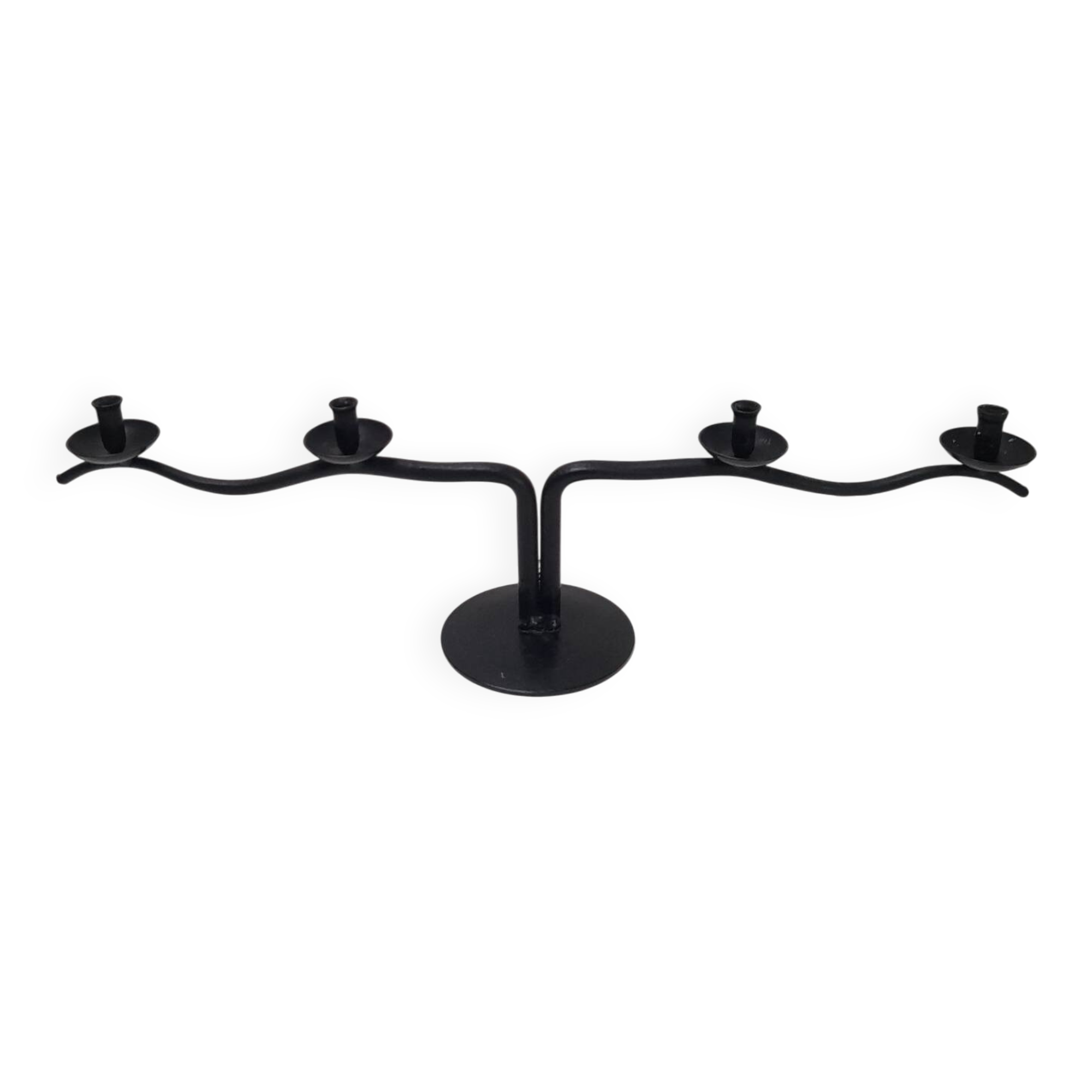 Black metal candlestick Hysteria