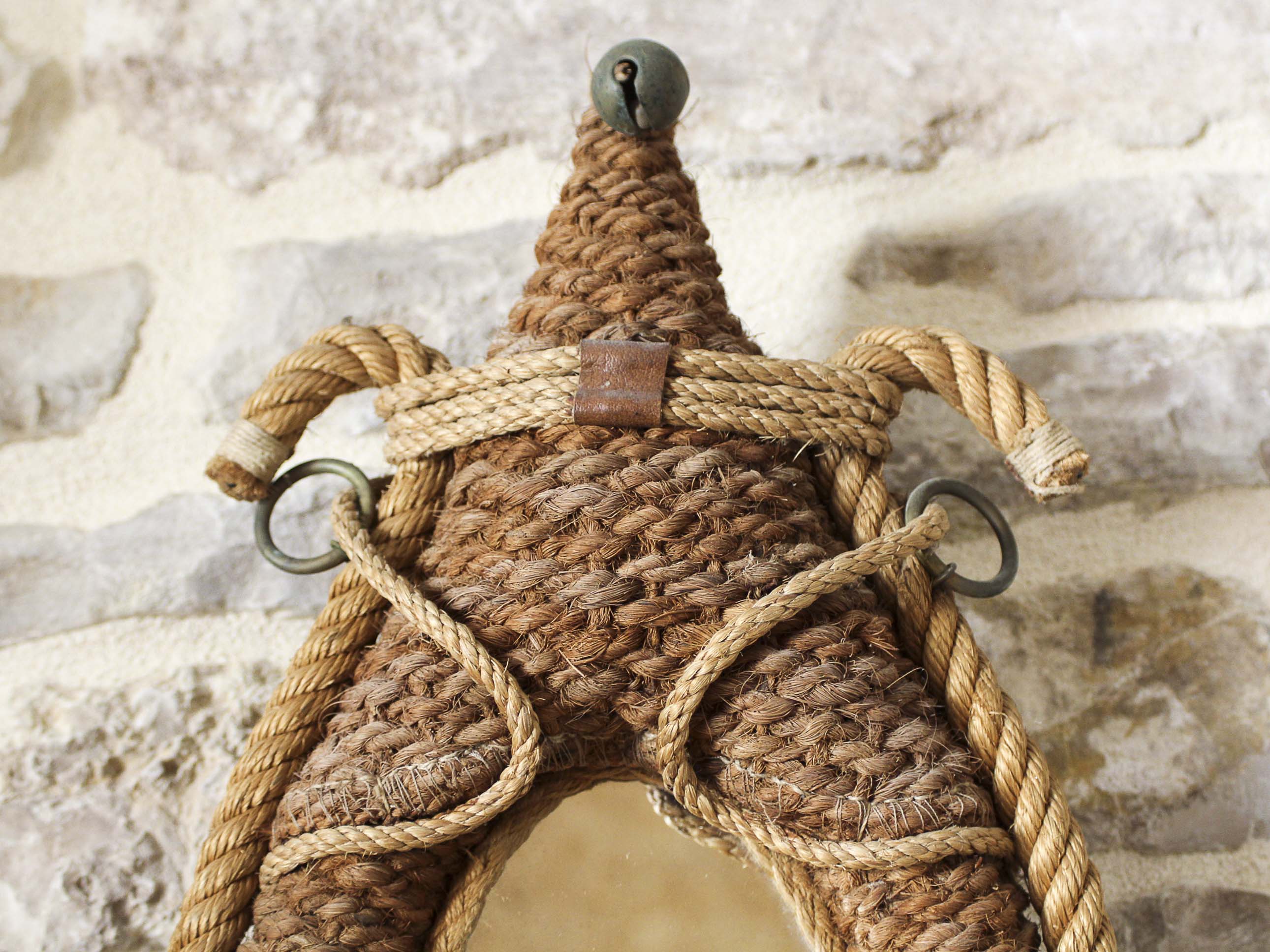 Mirror necklace rope 50s 46x25cm