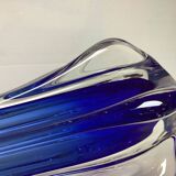 Murano blue corolla vase