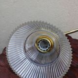 Brass and streaked glass sconce