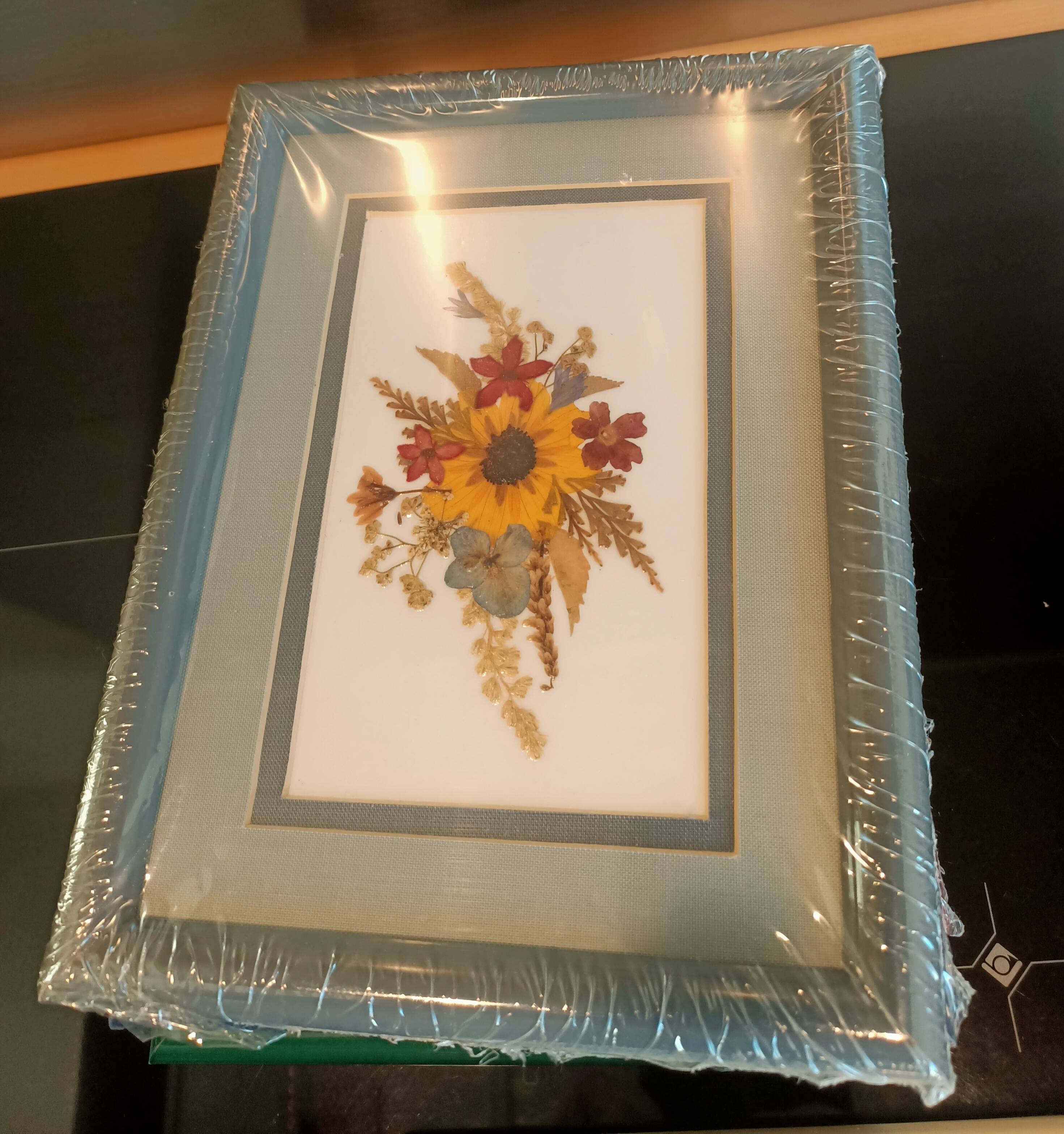 5 herbariums, framed floral arrangement