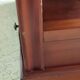 Louis Philippe style coffee table in cherry wood with large drawers.