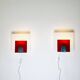 Minimalist Postmodern Wall Lights by Nafa Nybro Armaturfabrik, Sweden 1980s