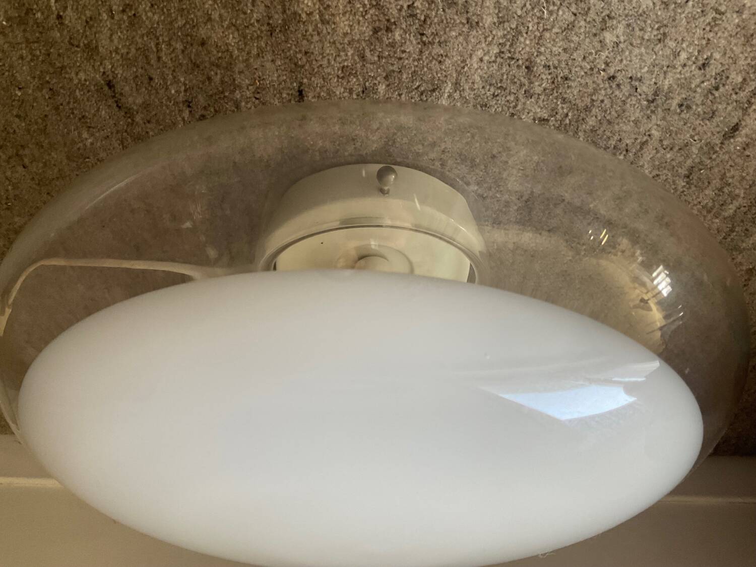 Roberto Pamio mushroom ceiling light for Leucos 1970s