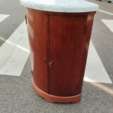 Meuble d'angle ancien style louis xvi plateau marbre