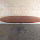 Georges Frydman's 60s vintage teak design oval dining table