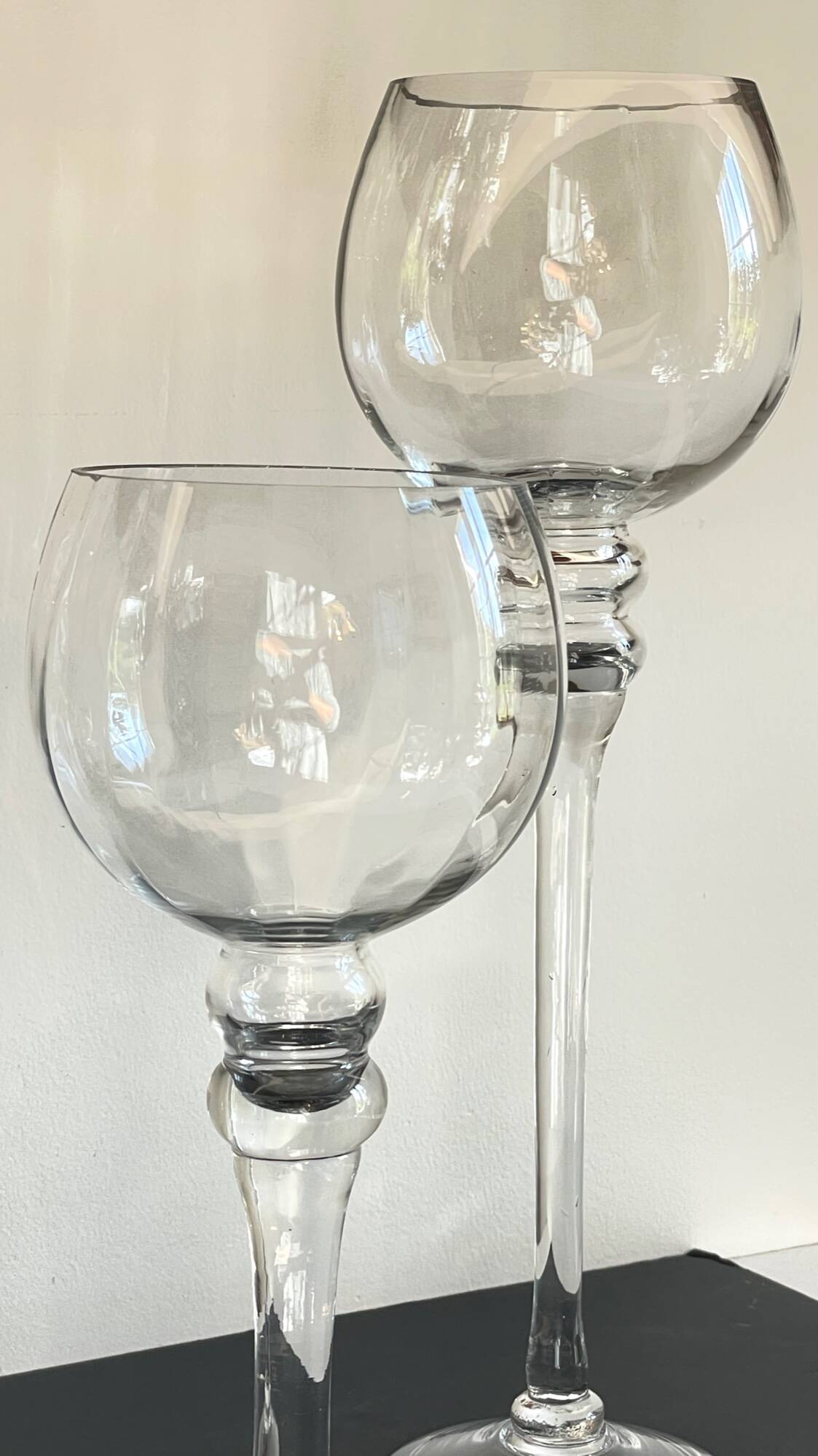 Bougeoirs xl crystal vintage candle holders