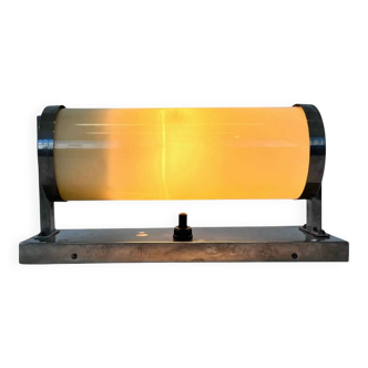 Chrome design Bauhaus wall lamp, 1930s - Czechoslovakia