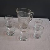 Carafe and glasses