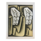 Lithographie originale de Jacques POLI, Four solaire, 1978