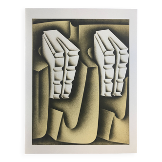 Original lithograph by Jacques POLI, Solar oven, 1978