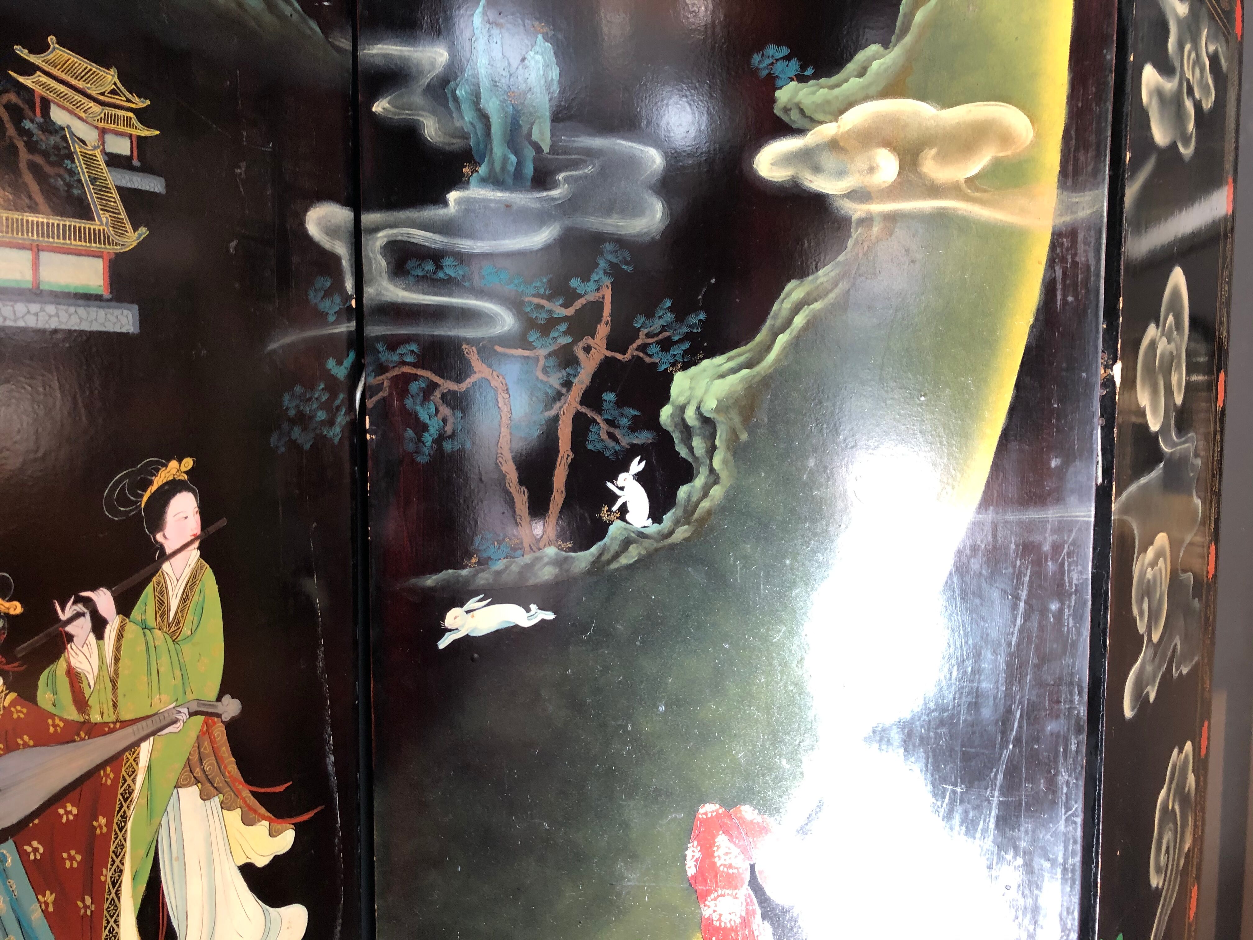 Chinese screen at the end of 19th