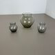 Set of Three Turmalin Vases by Wilhelm Wagenfeld for WMF, Germany 1960