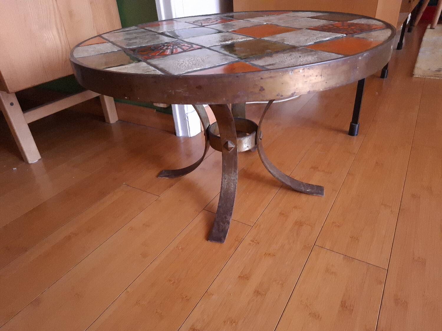 70s ceramic coffee table Vallauris