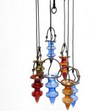 Colorful glass chandelier by Nanny Still for Massive
