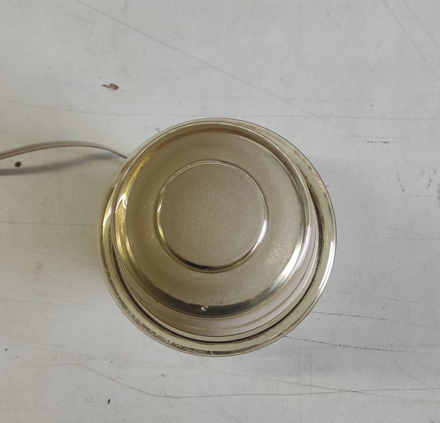 Smoked/sandblasted glass ceiling light - mid 20th century