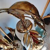 Golden metal lamp