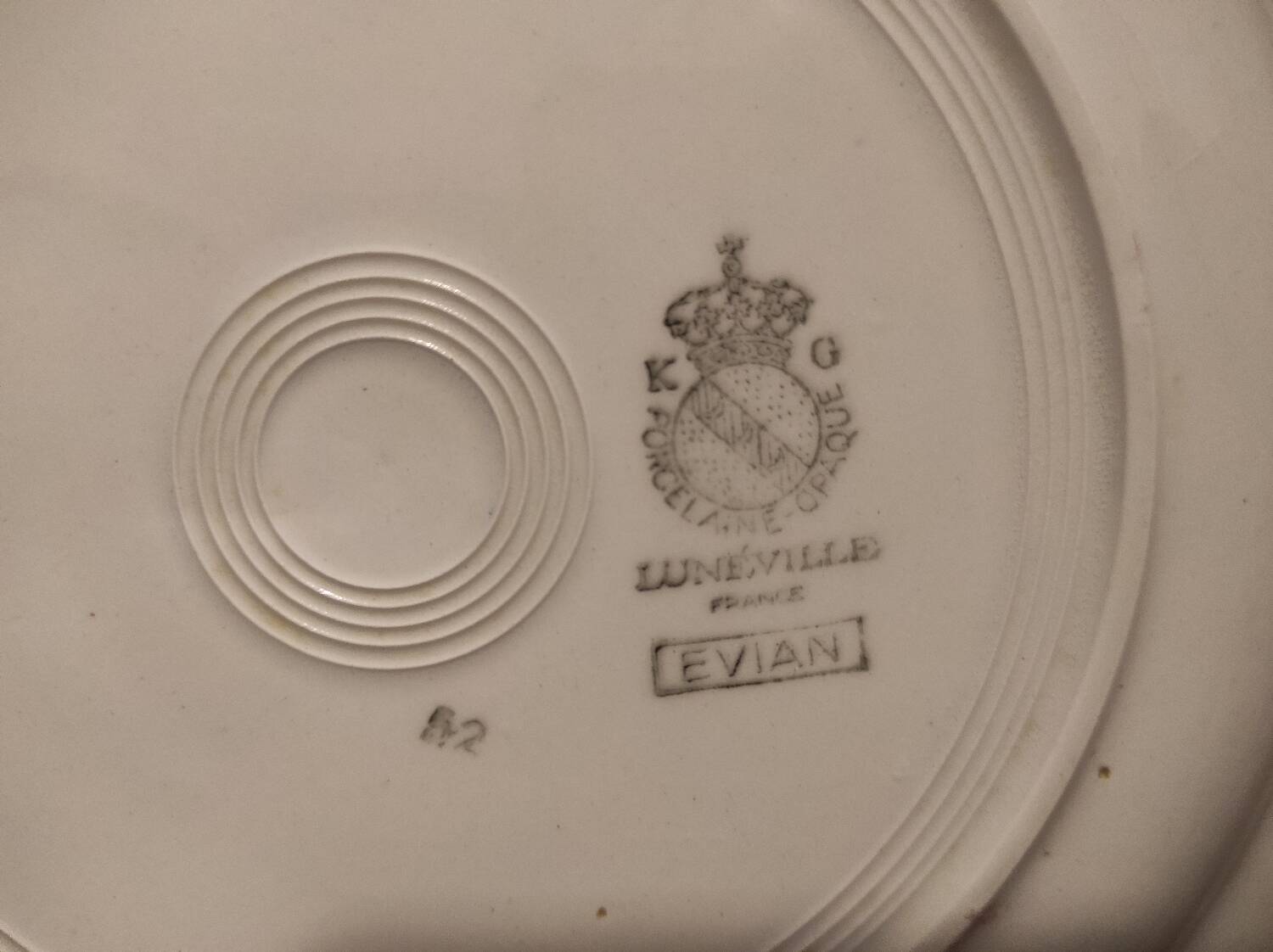 6 Lunéville plates 22 cm