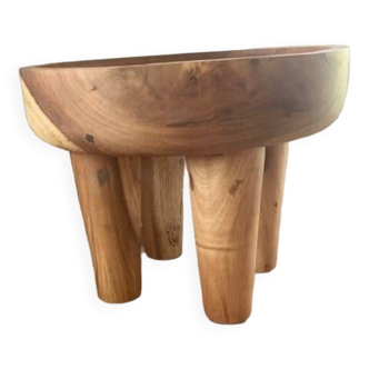 Wood side table