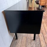 Enfilade look scandinave 1960 vintage bi couleur - vintage - pieds fuseaux