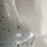 Pichet en grès vernissé beige moucheté