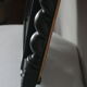 Miroir Louis XIII bois noir 38 X 60