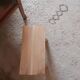 Solid wood raw stool