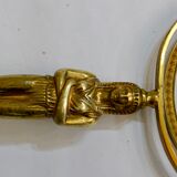 Egyptian standing mirror, made of brass 14x34cm