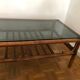 Table basse vintage en bambou
