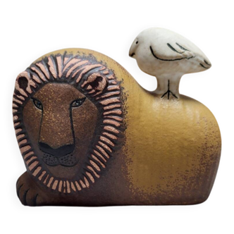 Ceramic the lion and the bird Lisa Larson Gustavsberg