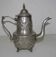 Old teapot "Le Cheval" and milk pot (SBA Fez) in silver metal