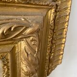 Miroir ancien à fronton 72x112cm
