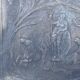 Old fireplace plate poseidon