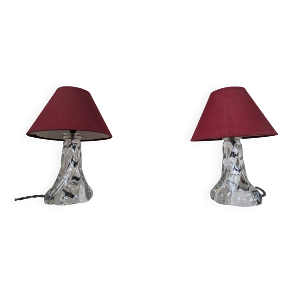 Paire de lampes de chevet en cristal — Beyit