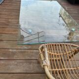 Glass coffee table